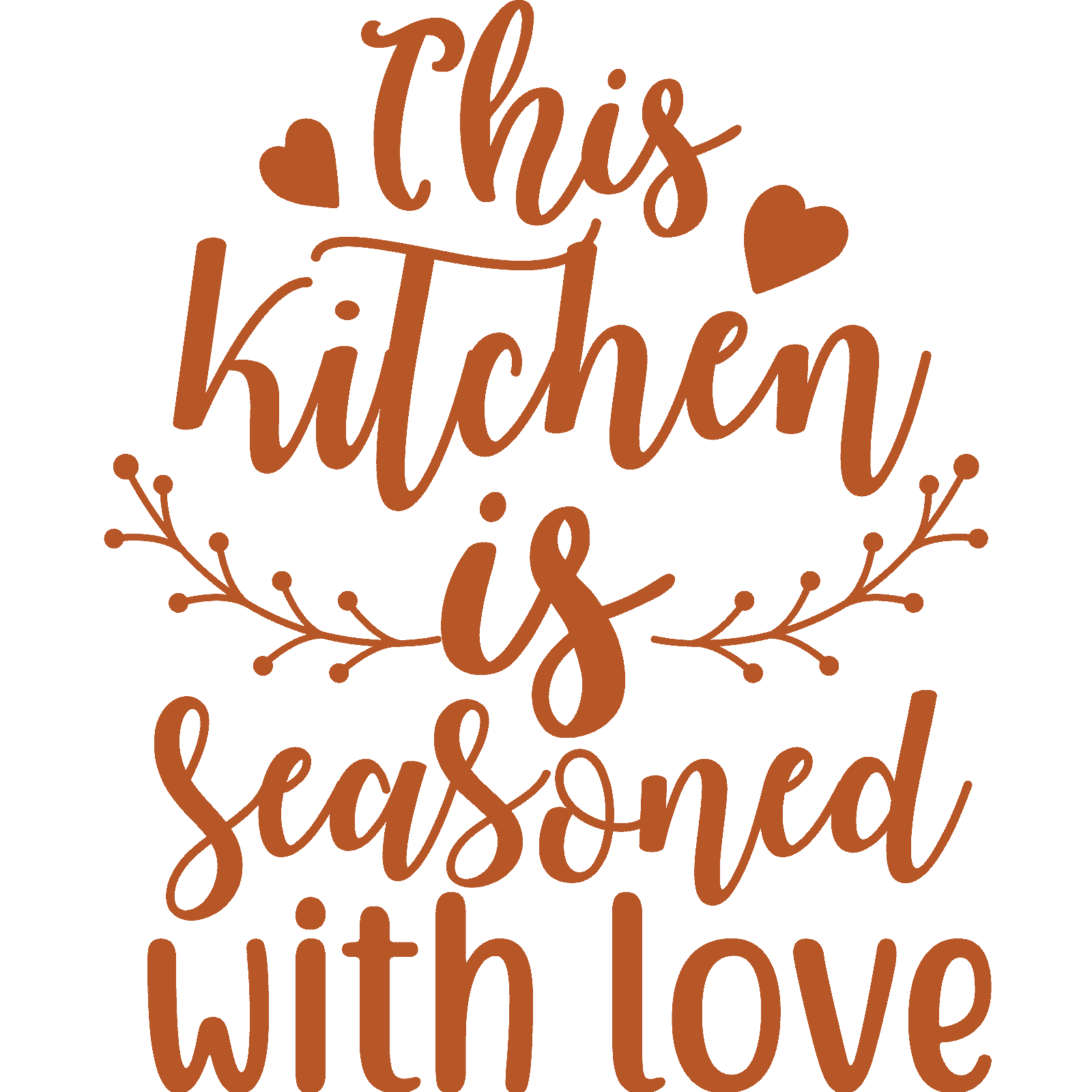 Calcomanía adhesiva de pared This Kitchen Is Seasoned With Love v3 cita decoración familiar - Imagen 29 de 36