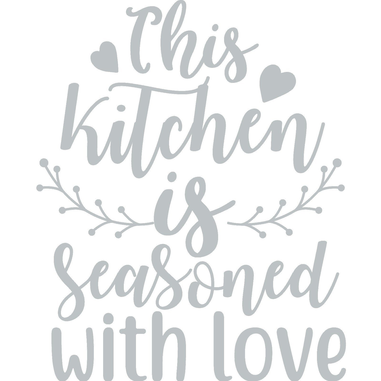 Calcomanía adhesiva de pared This Kitchen Is Seasoned With Love v3 cita decoración familiar - Imagen 31 de 36