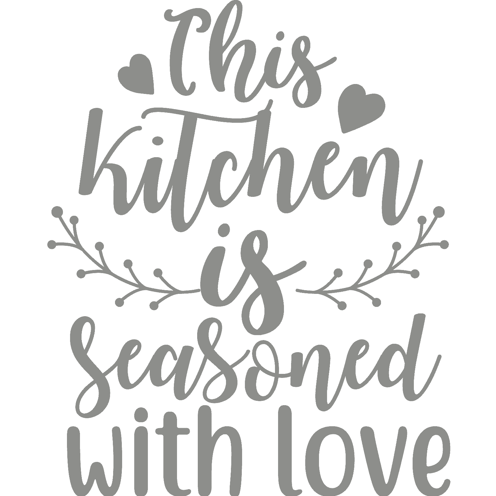 Calcomanía adhesiva de pared This Kitchen Is Seasoned With Love v3 cita decoración familiar - Imagen 32 de 36