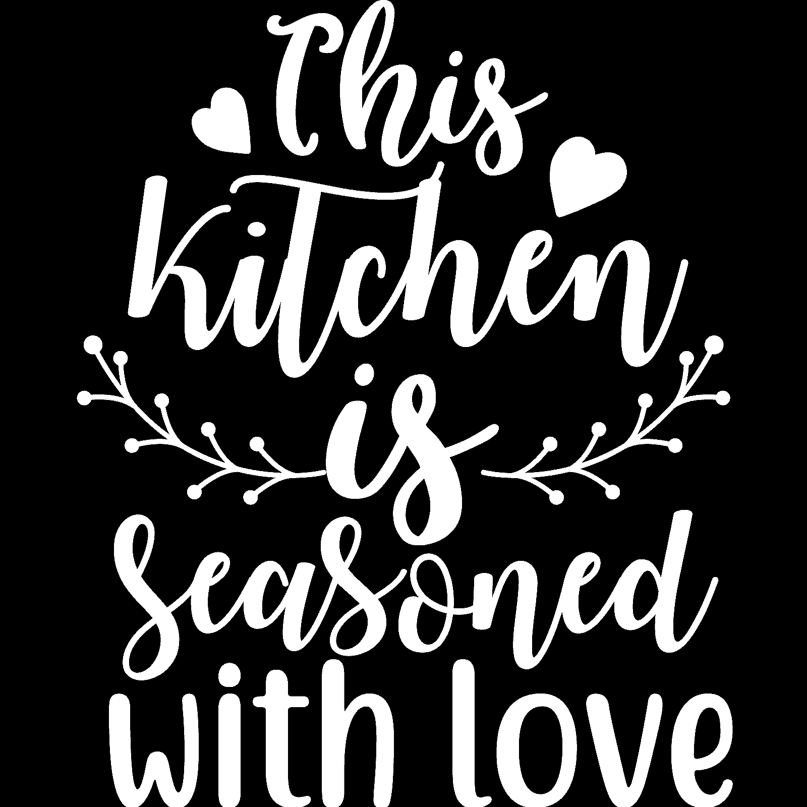 Calcomanía adhesiva de pared This Kitchen Is Seasoned With Love v3 cita decoración familiar - Imagen 34 de 36