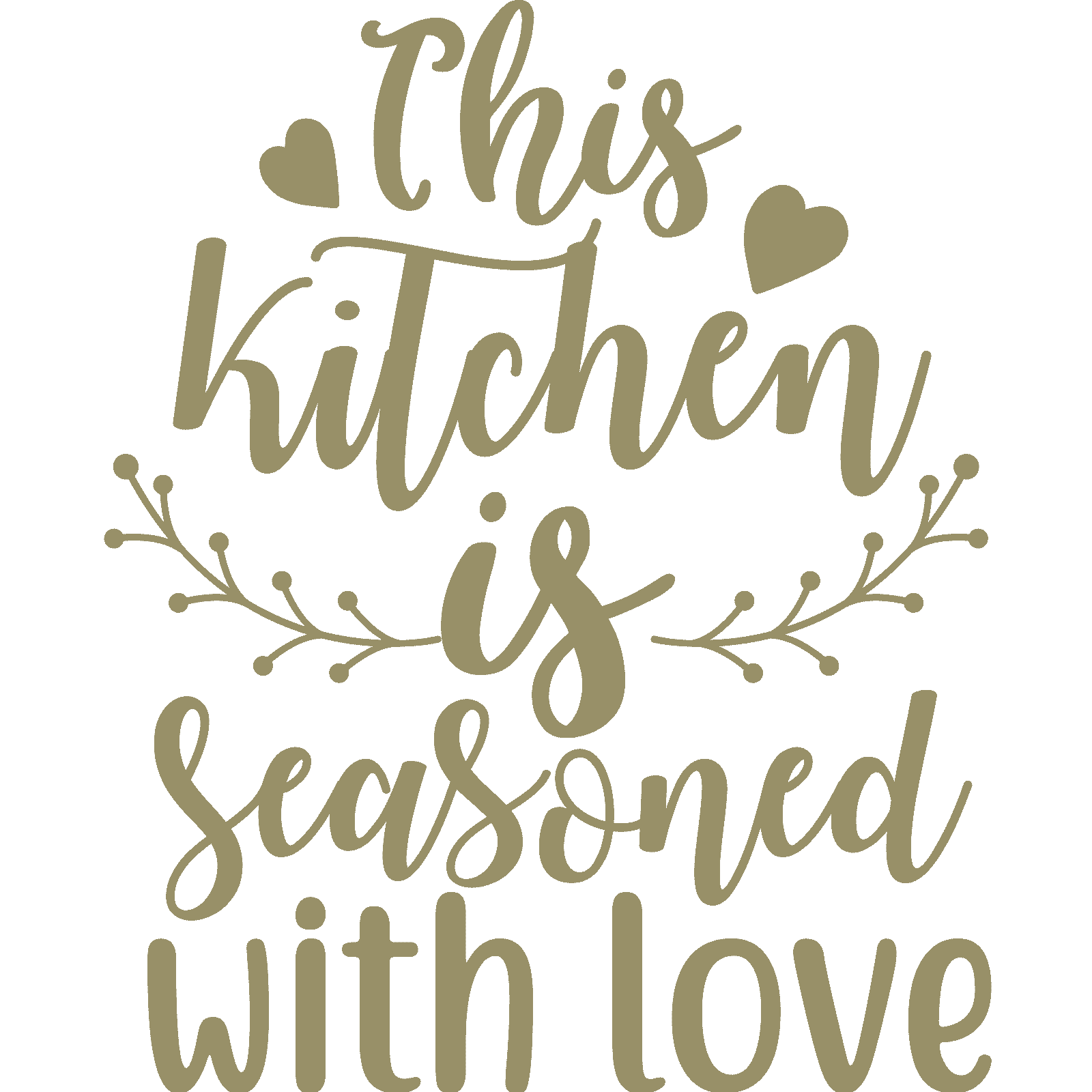 Calcomanía adhesiva de pared This Kitchen Is Seasoned With Love v3 cita decoración familiar - Imagen 35 de 36