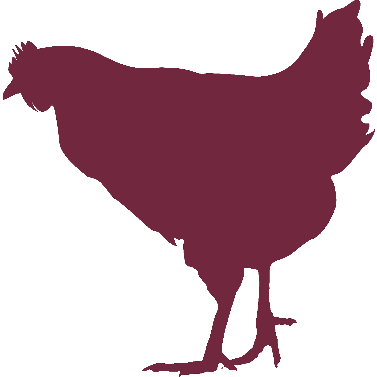 Calcomanía pegatina de pared silueta de pollo v6 animal gallina cocina granja niños decoración - Imagen 16 de 36