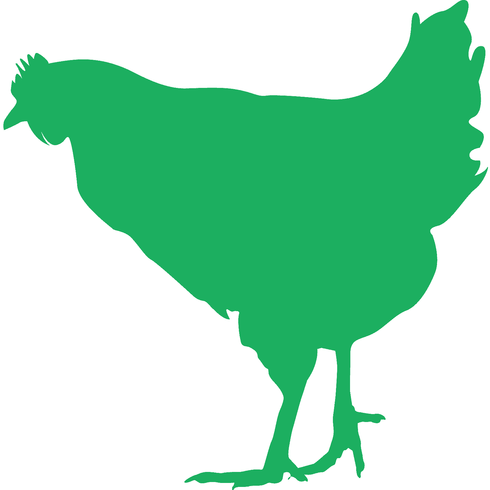 Calcomanía pegatina de pared silueta de pollo v6 animal gallina cocina granja niños decoración - Imagen 26 de 36