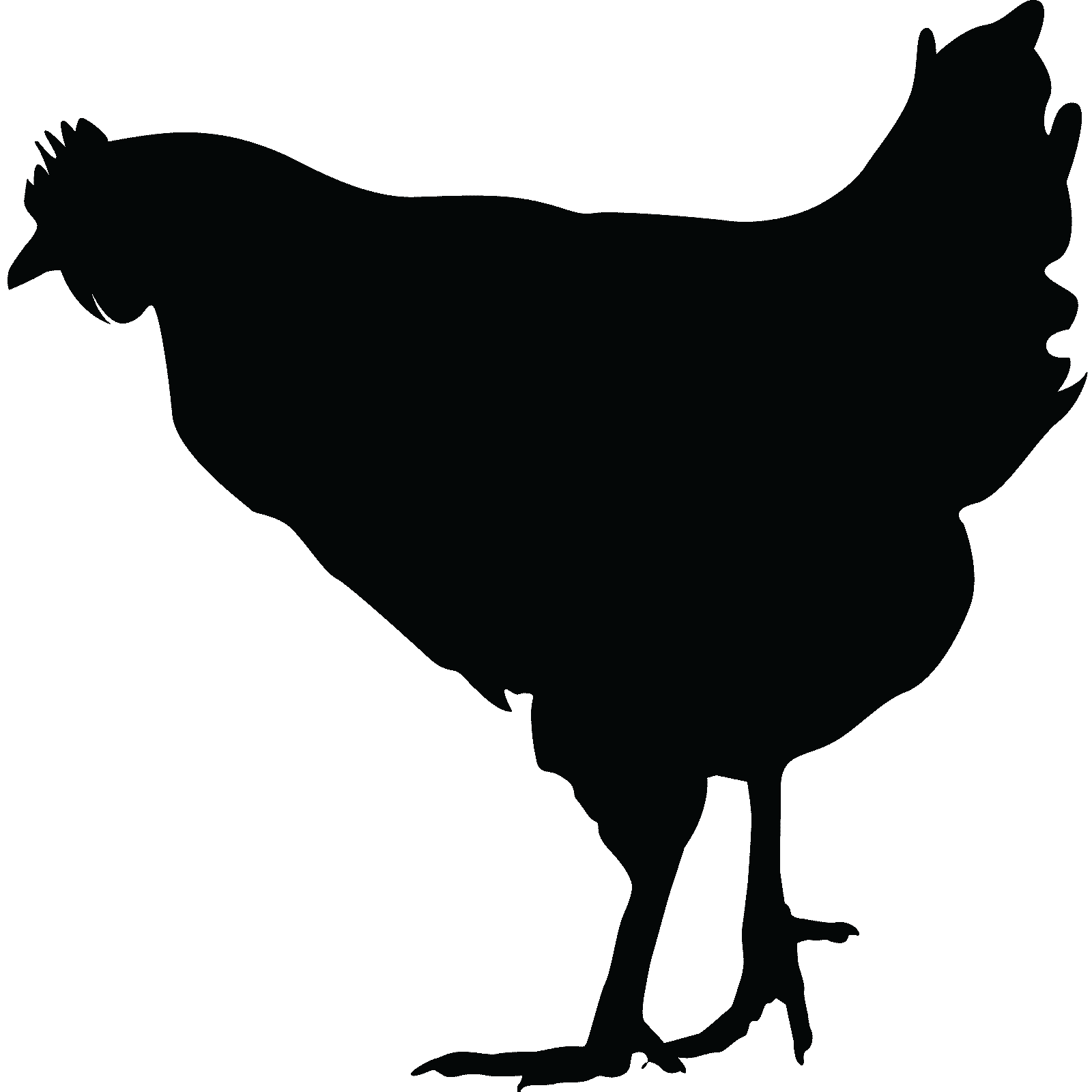Calcomanía pegatina de pared silueta de pollo v6 animal gallina cocina granja niños decoración - Imagen 33 de 36