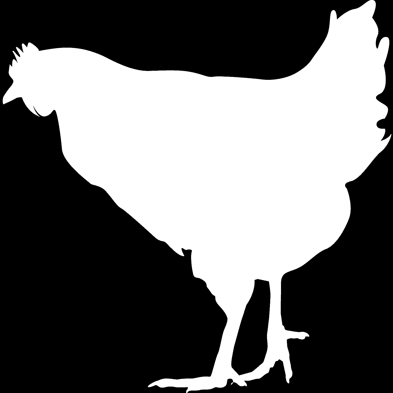Calcomanía pegatina de pared silueta de pollo v6 animal gallina cocina granja niños decoración - Imagen 34 de 36
