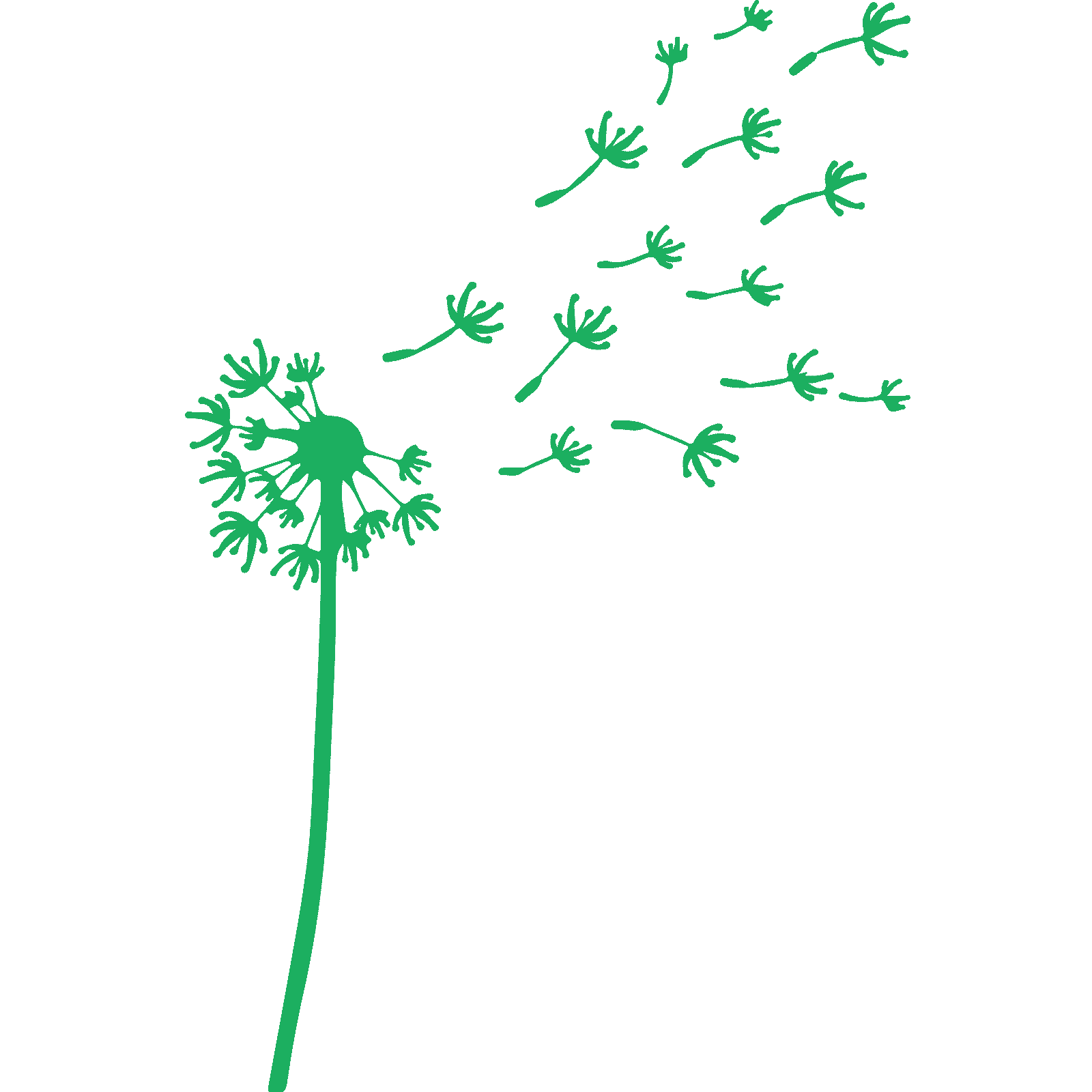 Calcomanía pegatina de pared que sopla diente de león naturaleza hogar dormitorio cocina decoración - Imagen 26 de 36