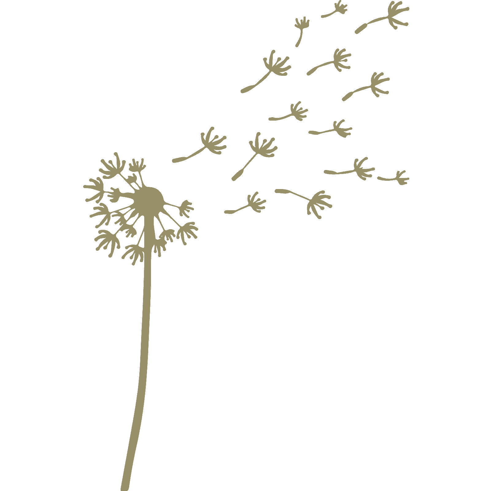 Calcomanía pegatina de pared que sopla diente de león naturaleza hogar dormitorio cocina decoración - Imagen 35 de 36