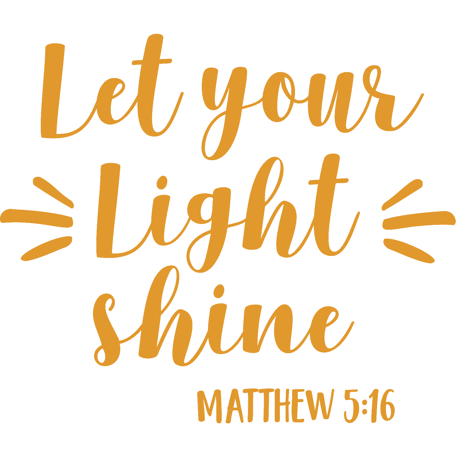 Calcomanía pegatina de pared Let Your Light Shine Mateo 5:16 cita cristianos religiosos - Imagen 14 de 36