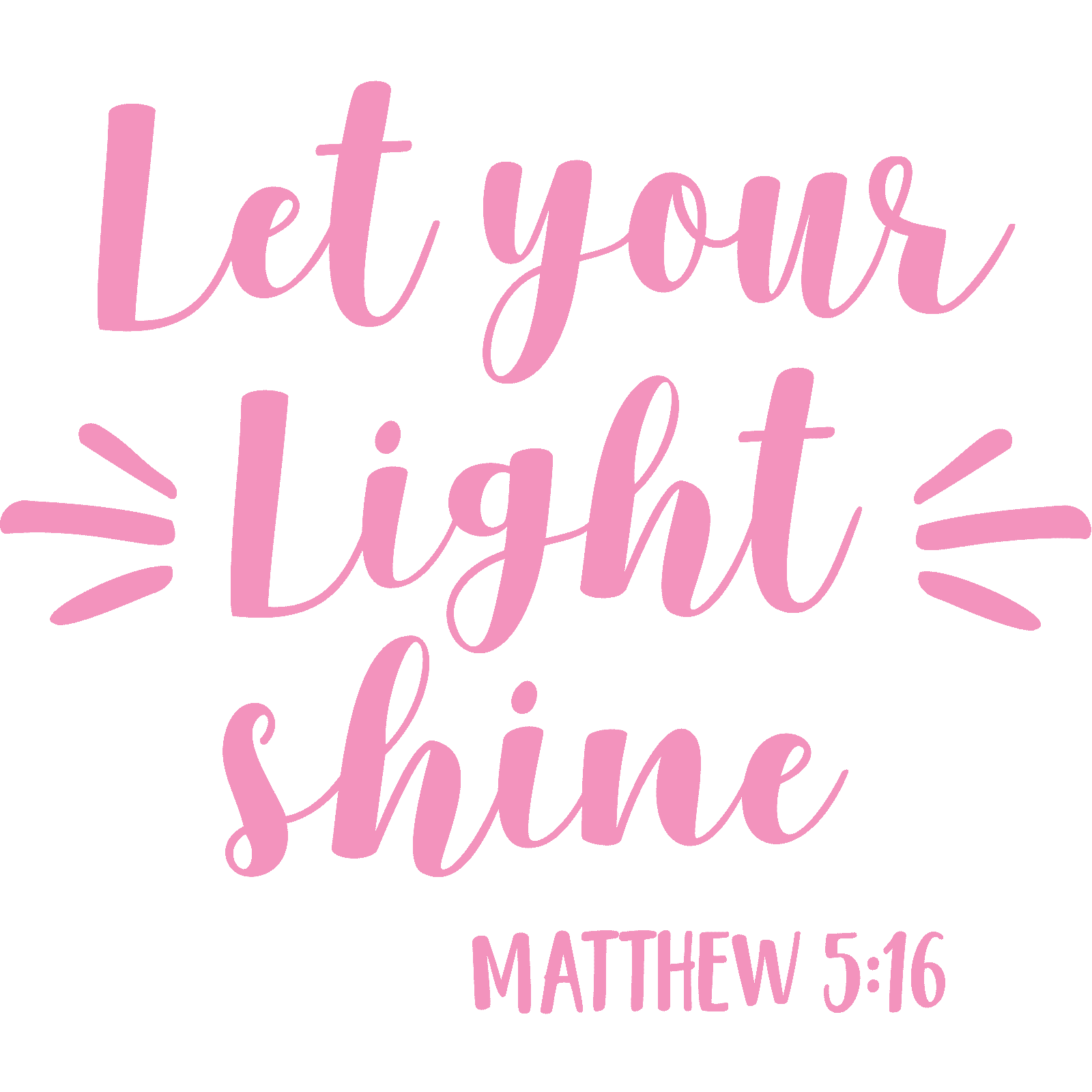 Calcomanía pegatina de pared Let Your Light Shine Mateo 5:16 cita cristianos religiosos - Imagen 17 de 36