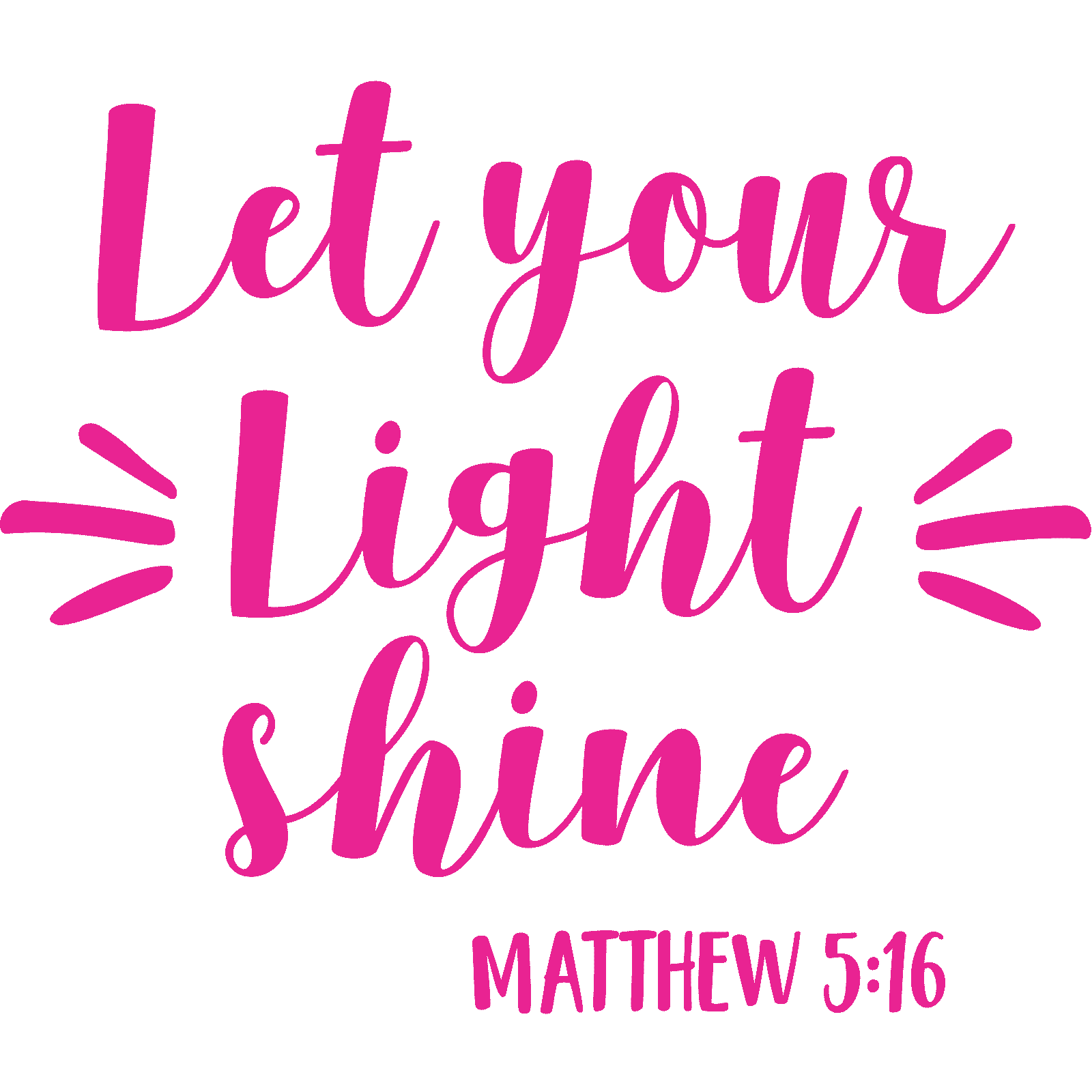 Calcomanía pegatina de pared Let Your Light Shine Mateo 5:16 cita cristianos religiosos - Imagen 18 de 36